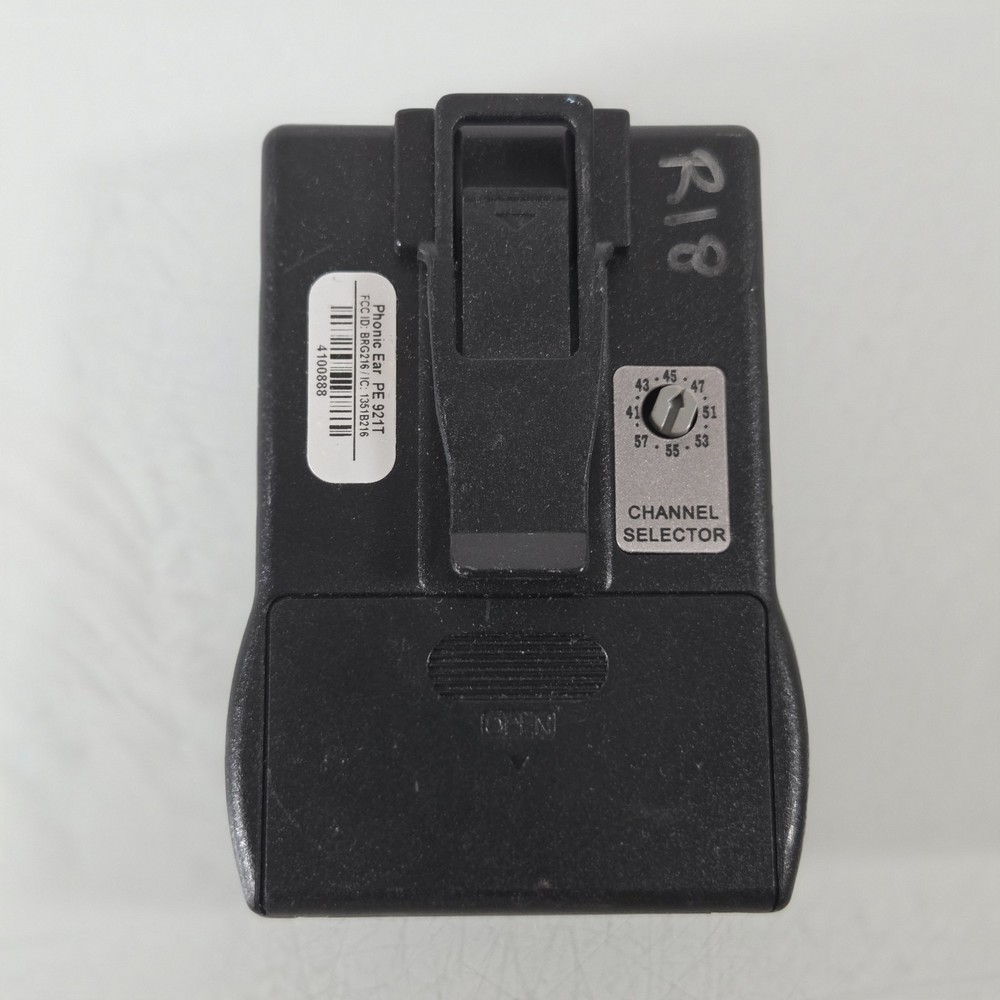 LOT OF 4 Bodyworn Transmitter 921T Radium 216MHz by Phonic Ear UNTESTED TURNS ON