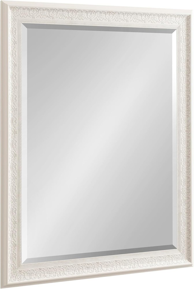 Alysia Decorative Frame Rectangle Wall Mirror 26.5x32.5 White