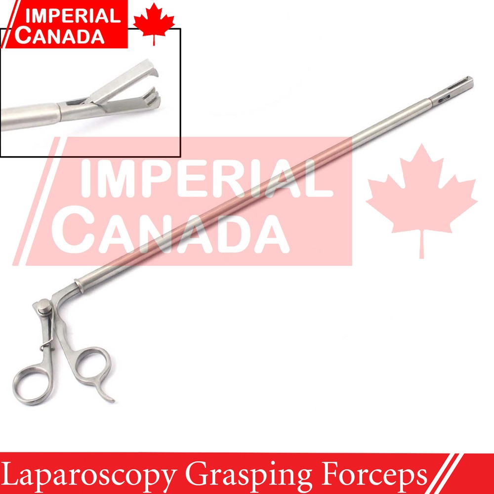 Grasping Forceps Spring Loaded 10mm 35cm Laparoscopy Lap