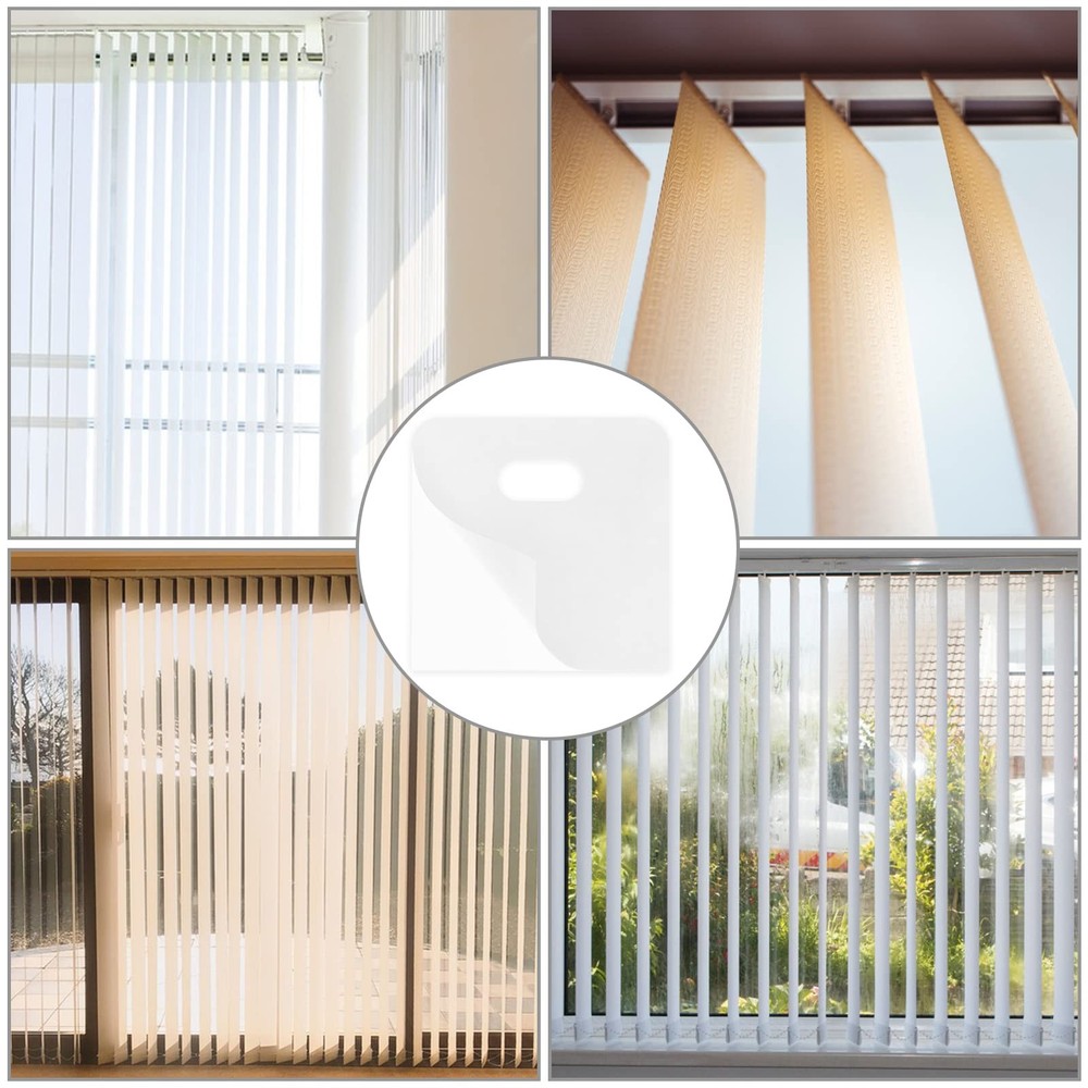 25 Sets Vertical Blind Repair Tabs Blinds One Size, Clear