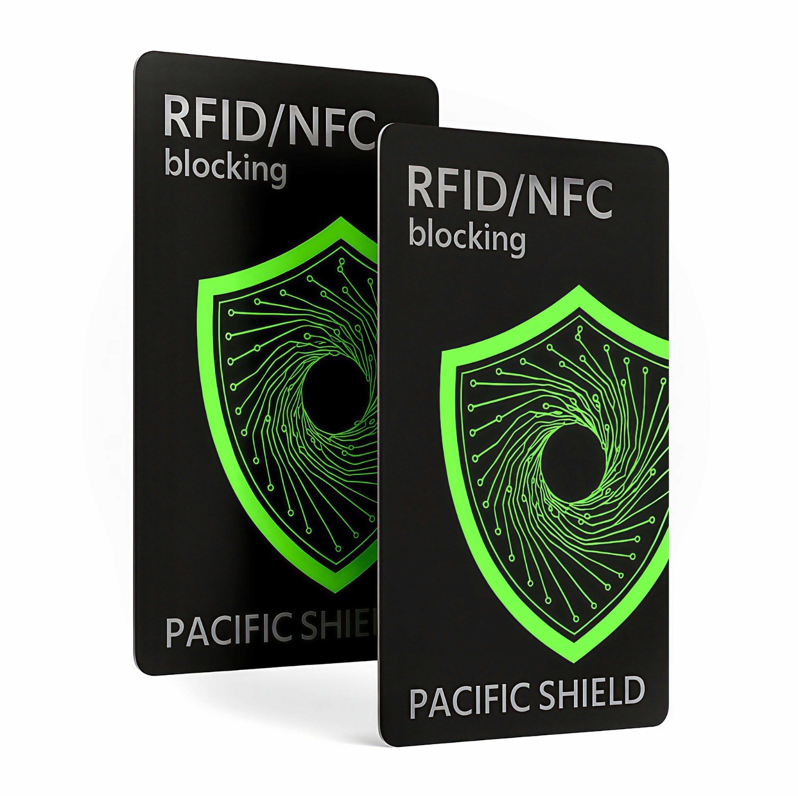 RFID Blocking Card (2 Pack) Identity Protection Wallet Credit Cards Debit ID NFC