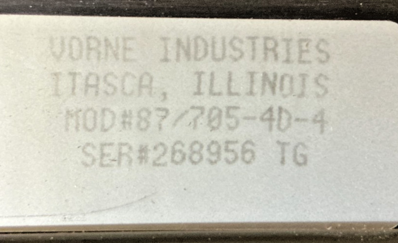 New Vorne Industries 87/705-4D-4 Digital Display Programmable Timer - No Box