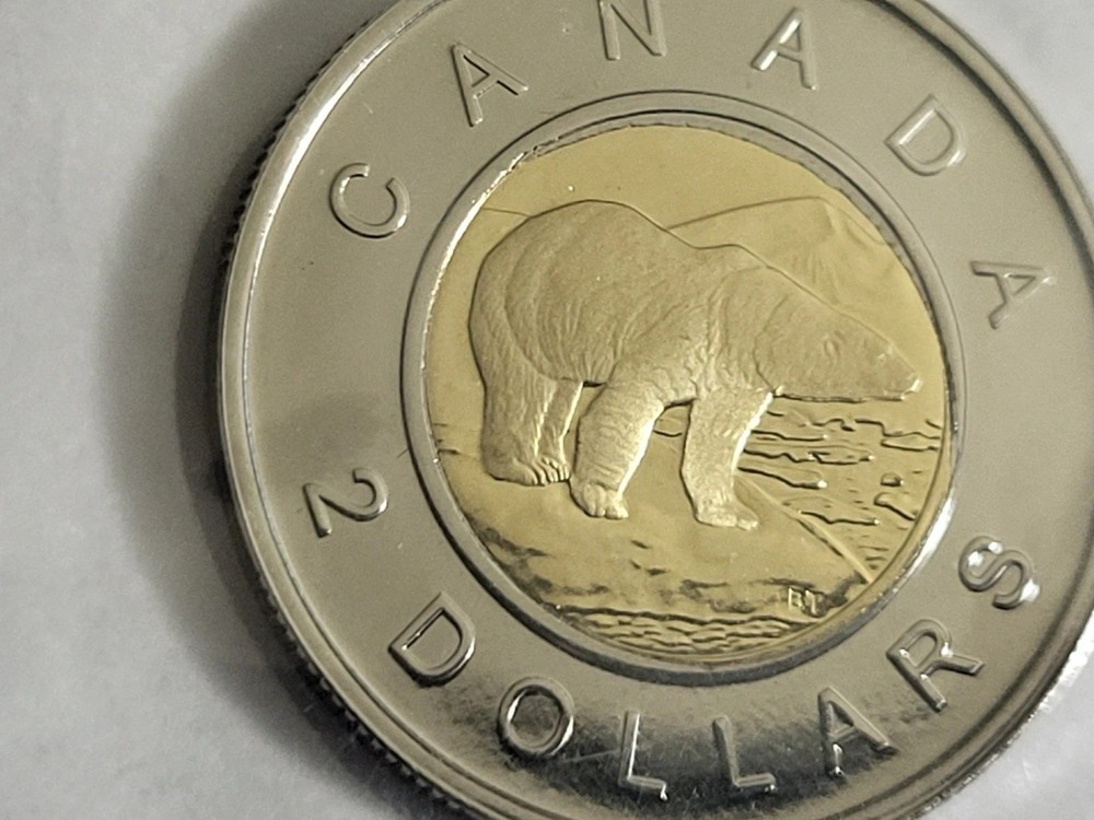 Rare Error - Canada 2009 Proof Like Set With Rare Core Off On $2