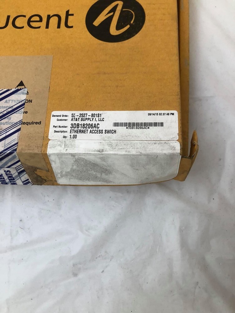 Alcatel Lucent 3DB18206AC MPR9500 Ethernet Access Switch P8ETH NEW.