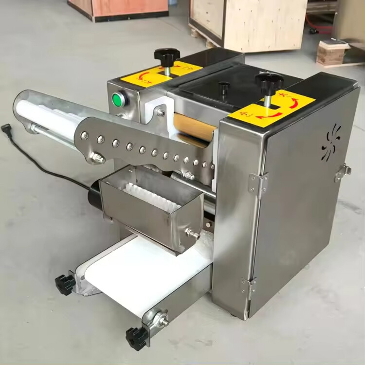 Automatic Dumpling Skin Wrapper Making Machine Dumpling Chapati Wrapping Maker