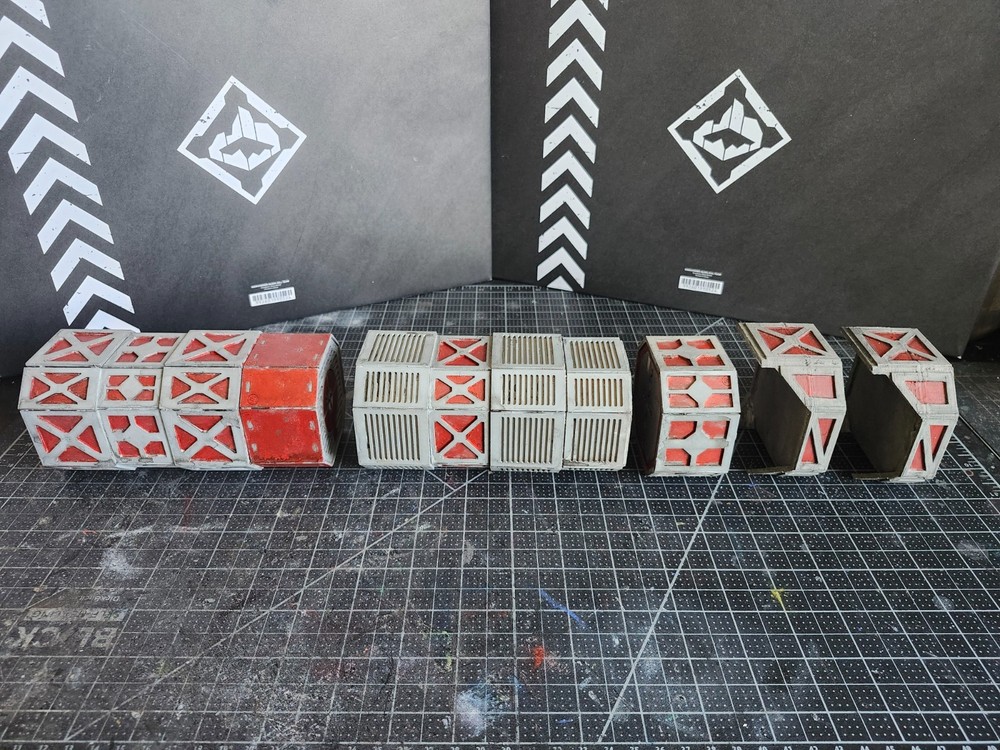 Wargame terrain 3 mdf pieces with 2 3d printed