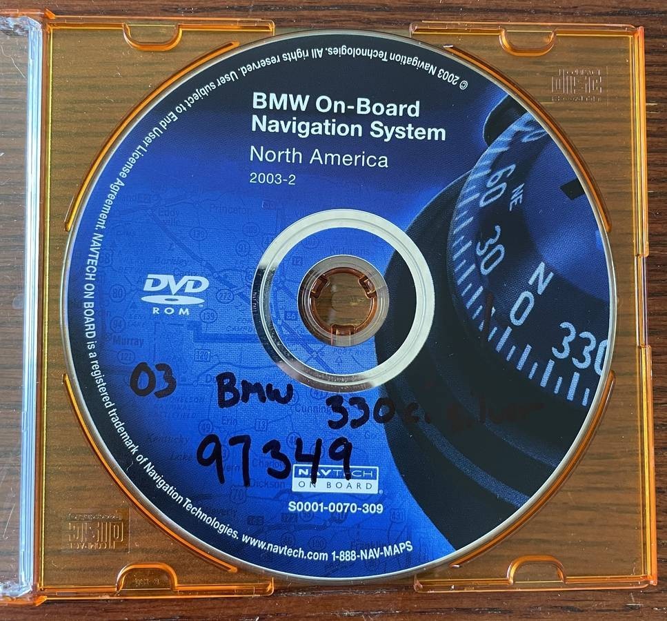 Genuine BMW On-Board Navigation System DVD Disc Version 2003-2