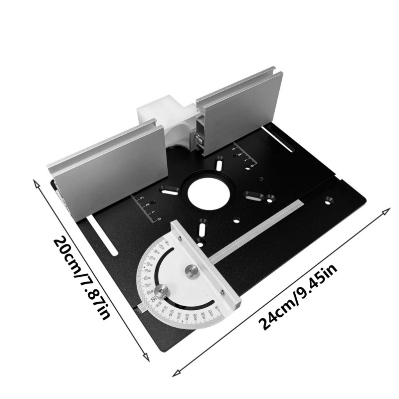 Multifunctional Aluminum Router Workbench Insert Plate for Woodworking Projects