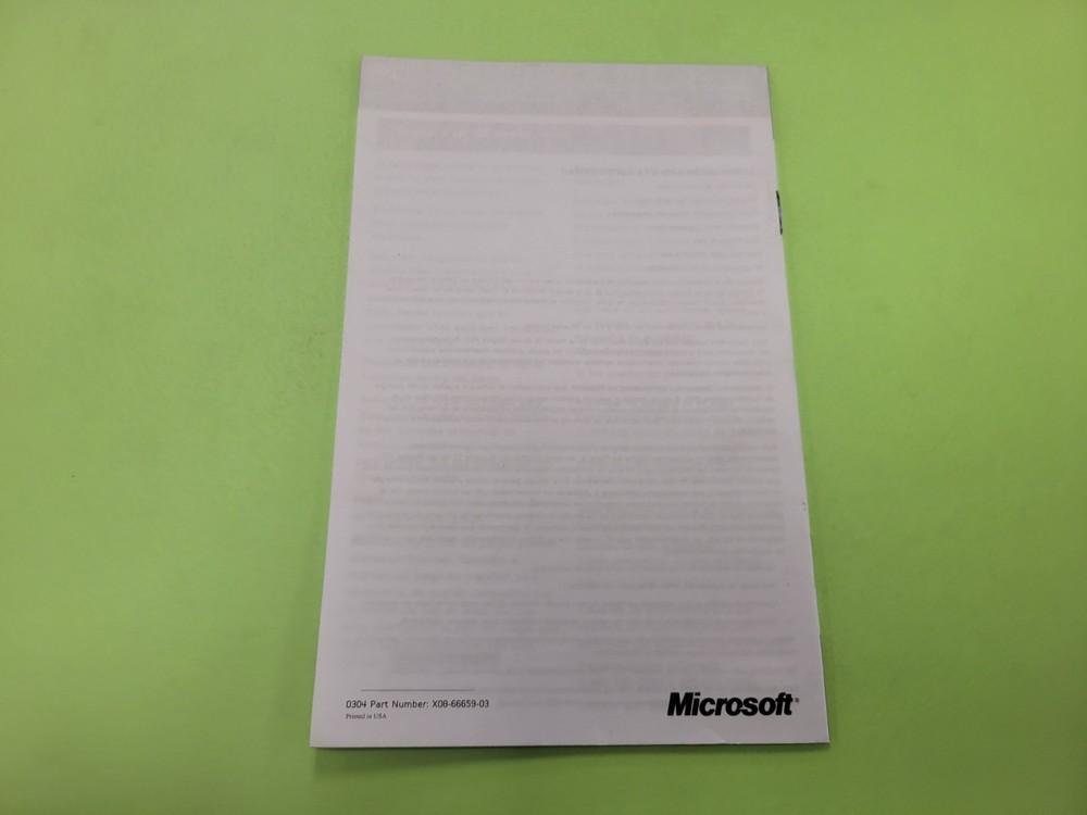 Xbox Communicator (Accessory Manual) (Microsoft Xbox) Manual Only