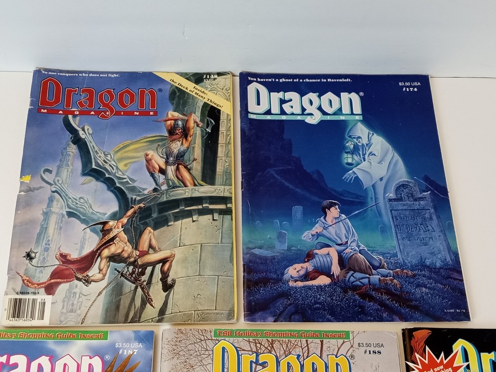 Dragon Magazine Lot TSR
