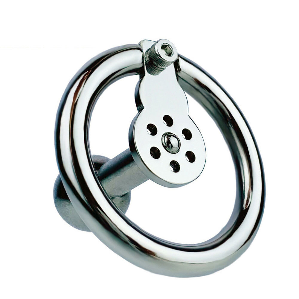 Men Inverted Chastity Cage Plug with 22MM Solid Metal ball Sissy Chastity Device