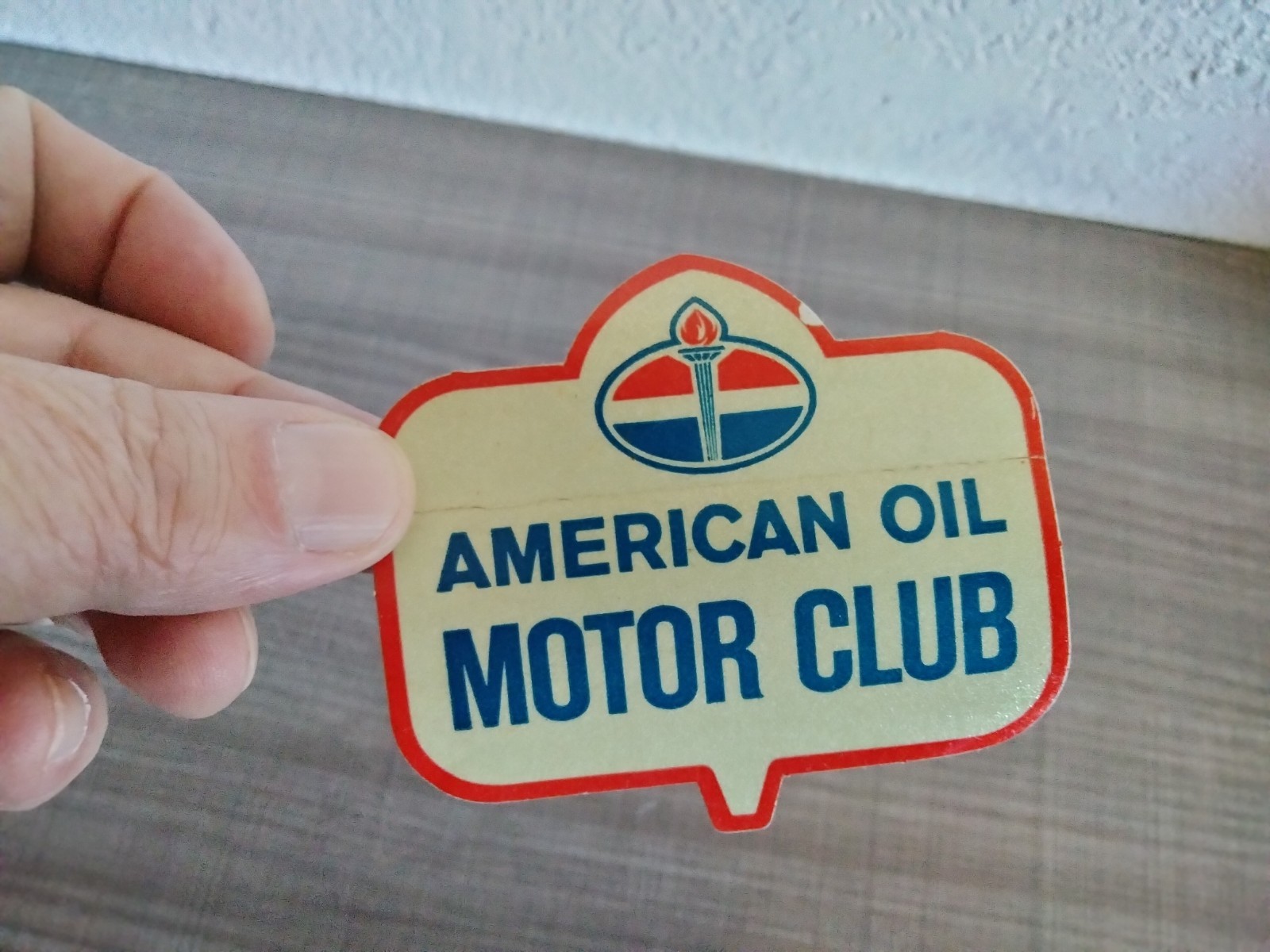 Lot of 3 Vintage American Oil Motor Club Membership Decal Window Stickers UNUSED