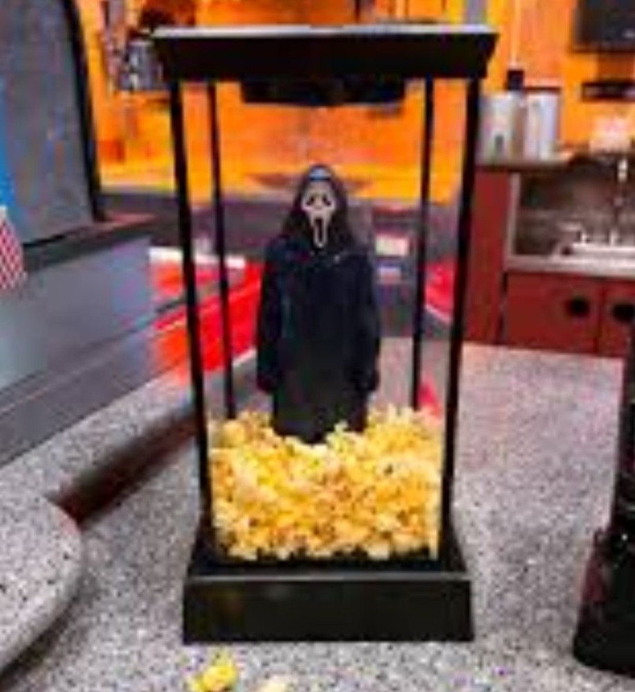 Scream 7 Regal Popcorn Bucket featuring Ghost Face.