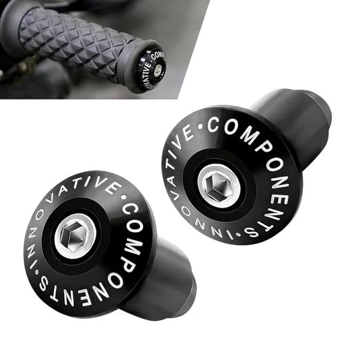 2PCS Motorcycle Handlebar End Plugs, Metal Rustproof Impact-Resistant