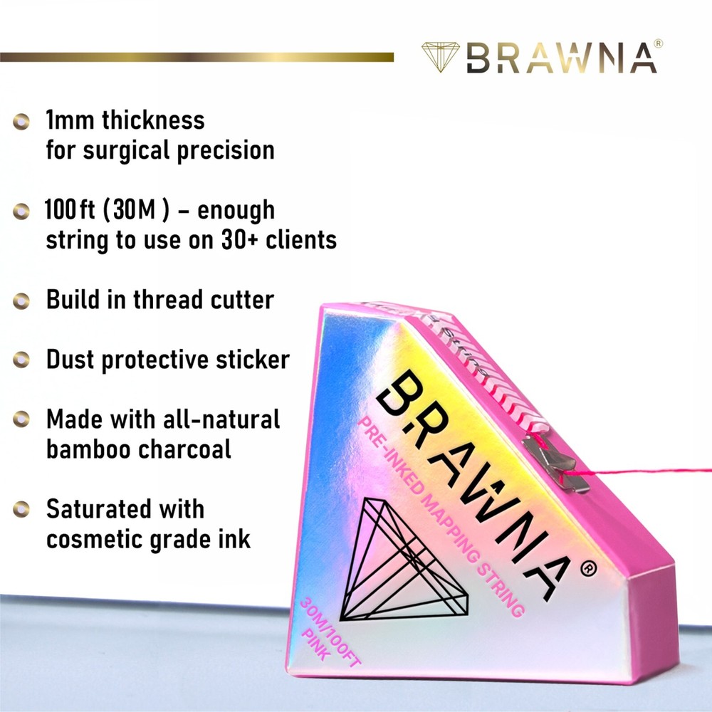 BRAWNA 2 PC Mapping String for Eyebrow & Lip Measuring - PMU Supplies