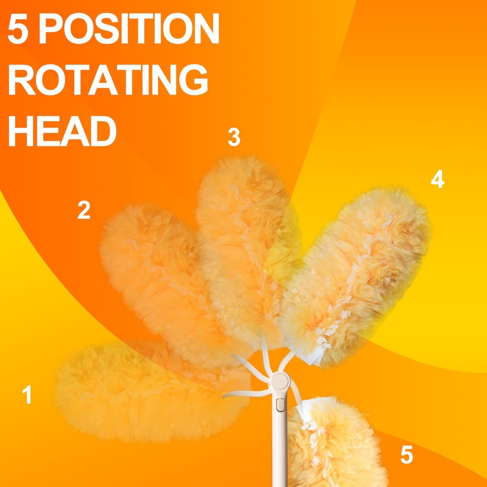 Duster Refills 50 Counts, 360° Heavy Duty Multi Surface Duster Refills for