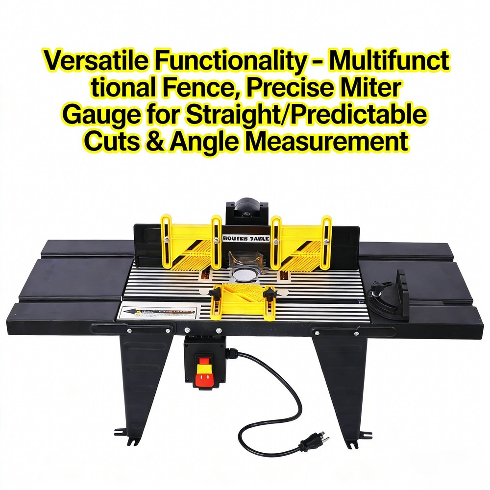 Electric Bench-Top Milling Machine Workbench Woodworking Tool, Black
