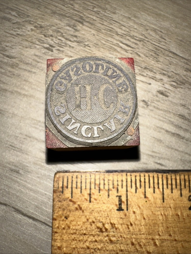 Printing Block “ Sinclair Gasoline ” Letterpress #3