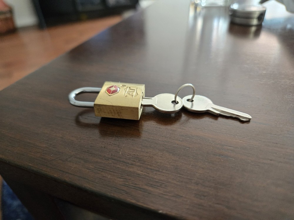 TSA Approved Luggage Lock With Keys Used