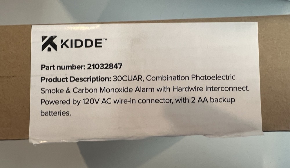 Kidde Hardwired Smoke & Carbon Monoxide Detector, Smoke Ala...