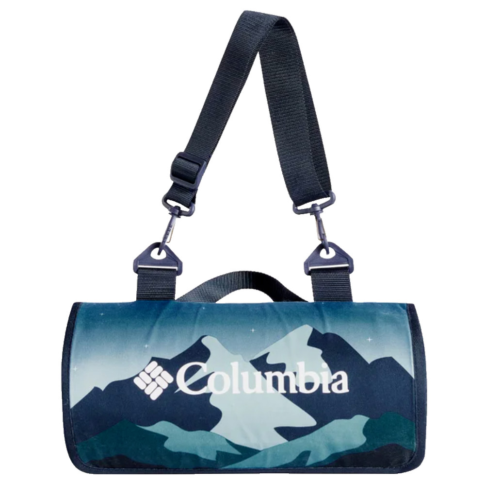 NEW Columbia Packable Blanket Blue- 72 x 72 NEW