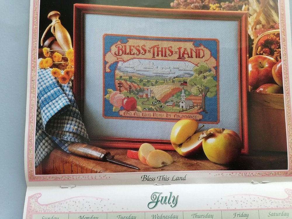 KEEPSAKE CALENDAR Cross Stitch patterns, 12 Designs - CRAFTWAYS, 1991