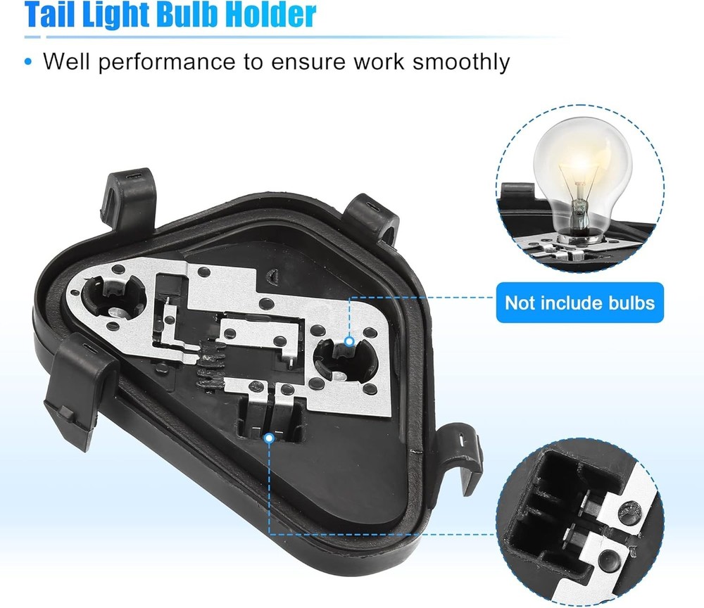 1 Set Rear Left Tail Light Lamp Rear Panel Bulb Socket W/Plug for BMW 320i