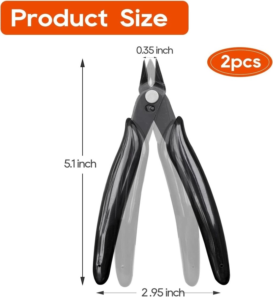 Professional-Grade Precision Diagonal Cutters for Crafts and Electronics Repair