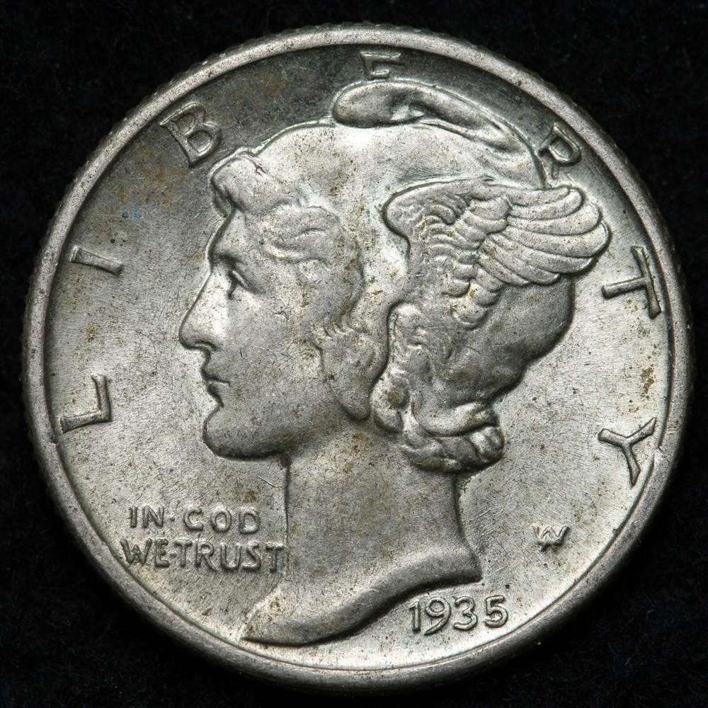 1935 Mercury Silver Dime BU *UNCIRCULATED* MS E268 KCM