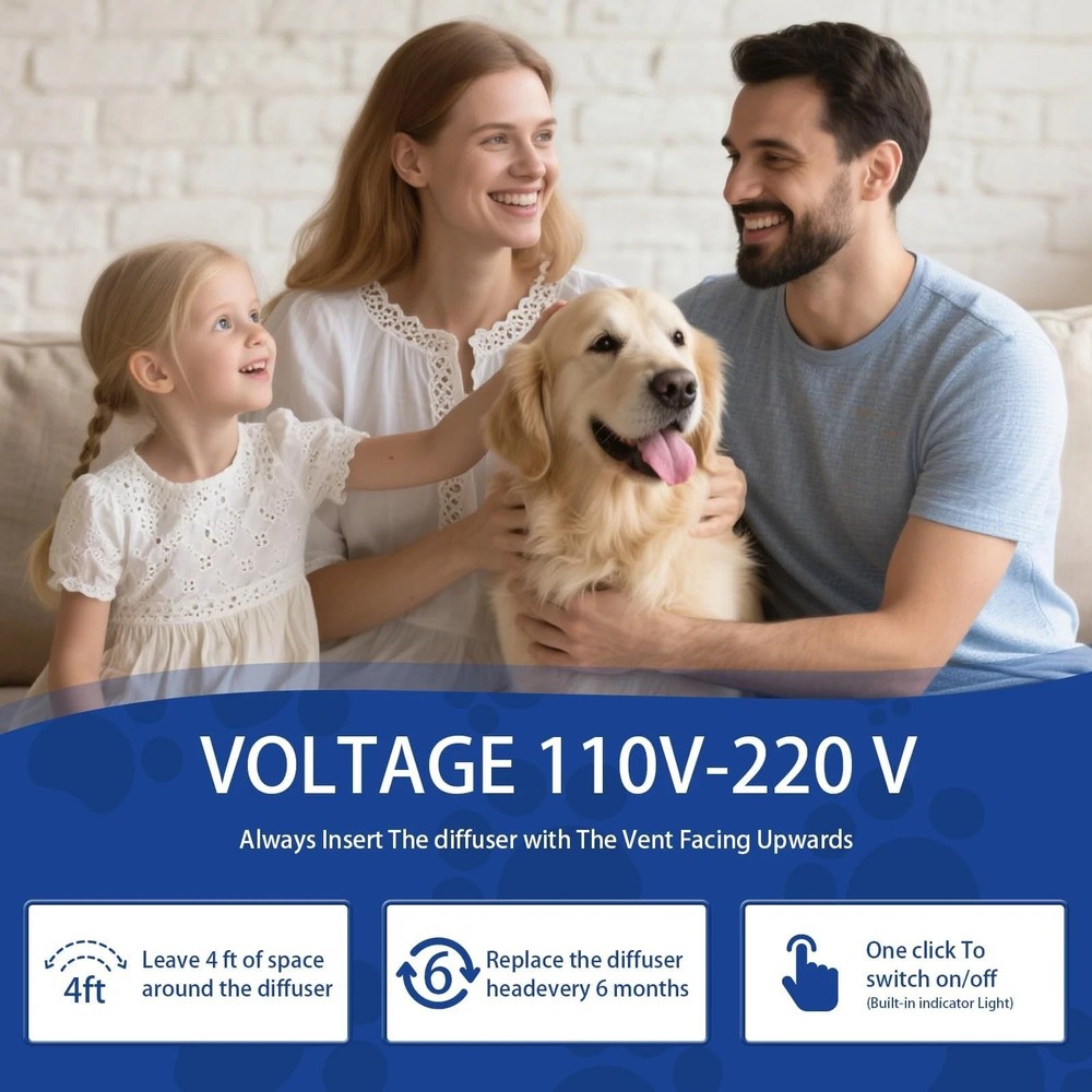 Dog Pheromone Calming Diffuser: Relaxing Diffuser for 3in1, Blue