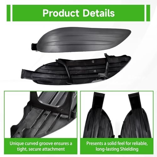 2-Pack Front Bumper Fog Light Cover Grilles Replacement for Corolla 2005-2008