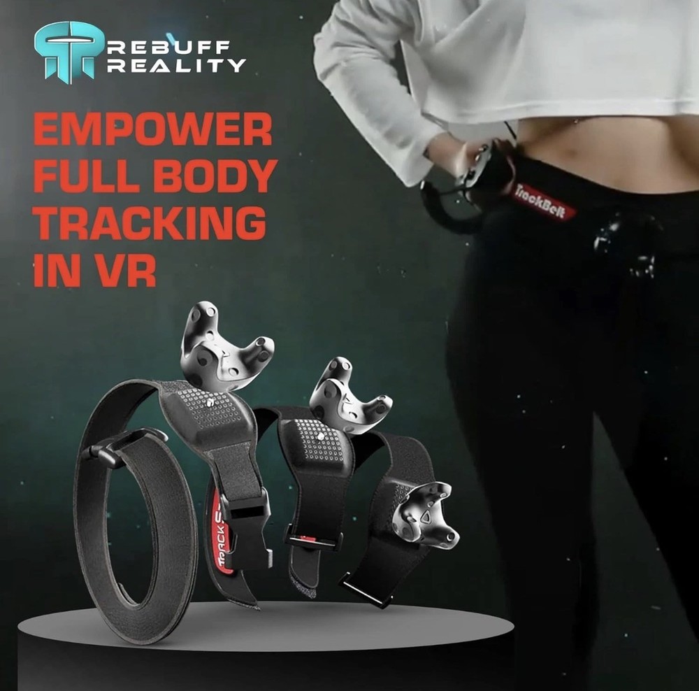 Rebuff Reality Trackstraps for Vive Tracker - Adjustable VR Full Body Tracking S