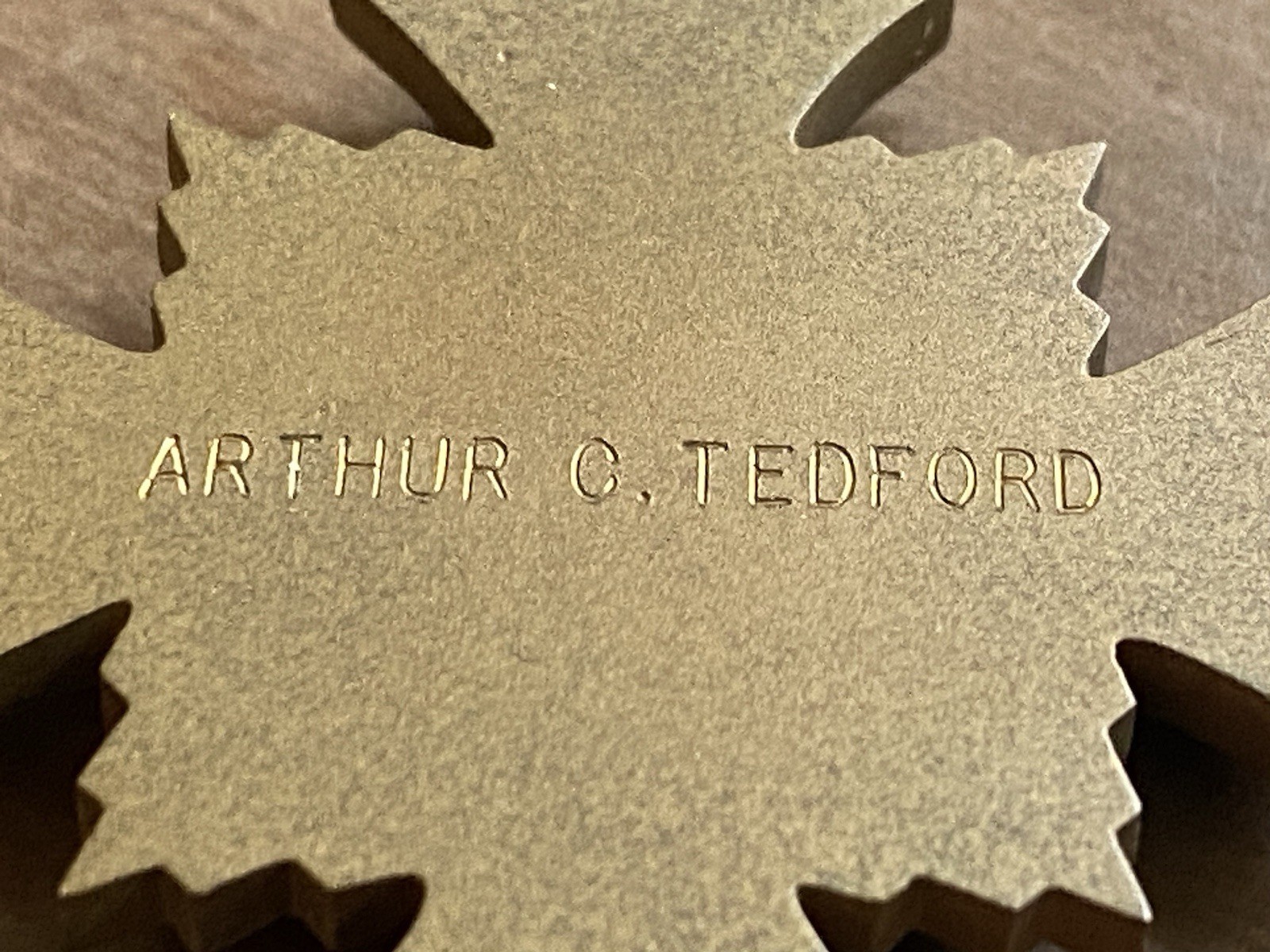 Distinguished Flying Cross - Named & Engraved to *Arthur C. Tedford*