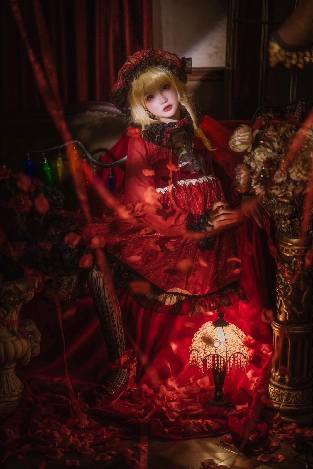 Touhou Project Flandre Scarlet Wing Shine Halloween Cosplay Prop Girl Accessory