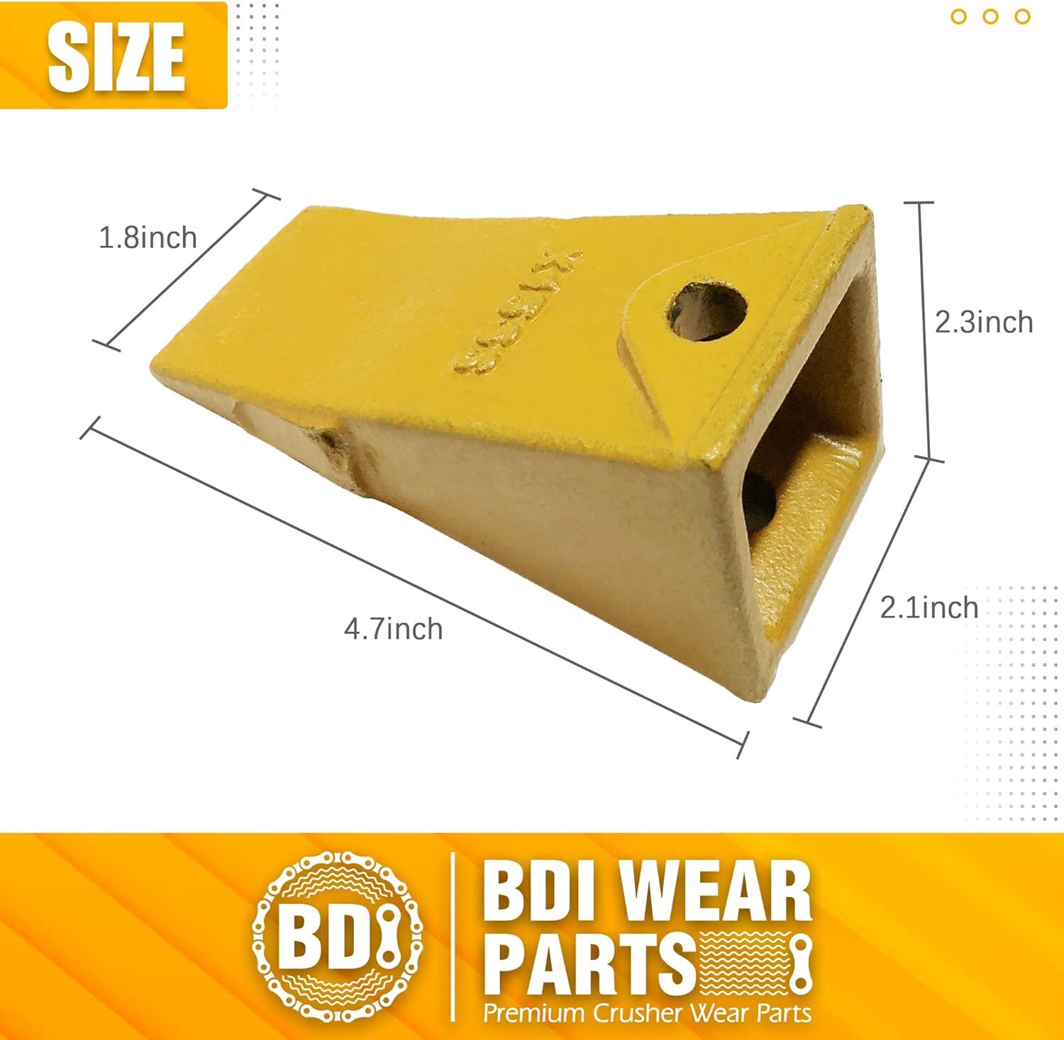 5x X156S Backhoe Bucket Teeth with Pins for Skid Steer and Mini Excavator Bucket