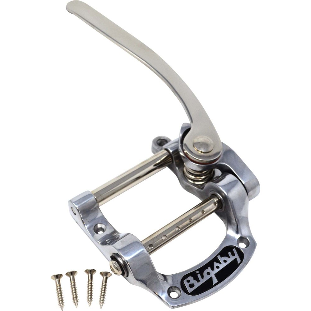 Bigsby Tailpiece B5 String-Through, Polished Aluminum