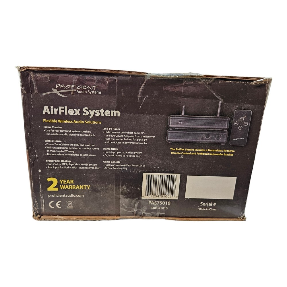 Proficient AirFlex System Flexible Wireless Audio Solution PAS75010