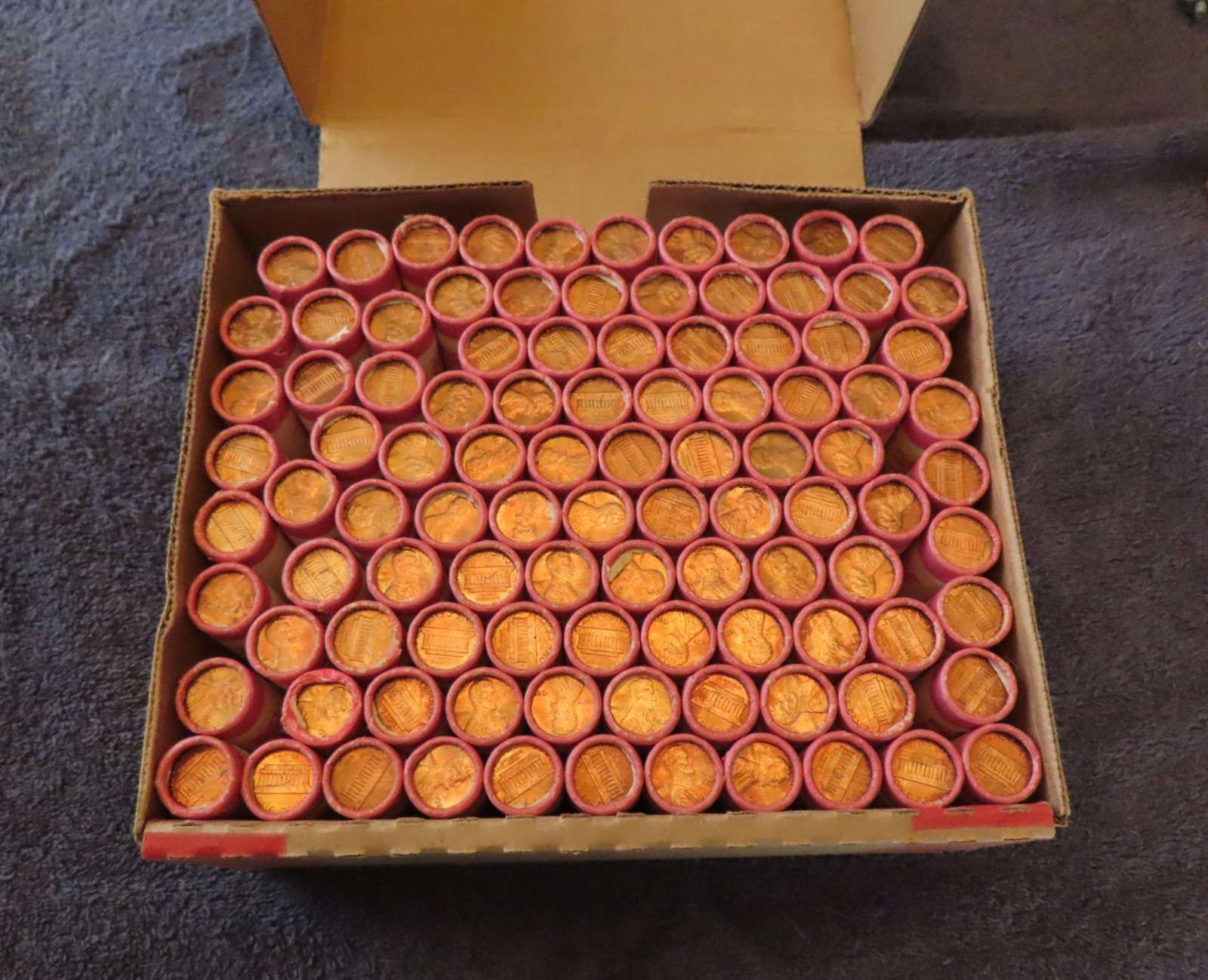 1980-P **Original Bank Wrapped** UNCIRCULATED LINCOLN CENT ROLL From WELLS FARGO