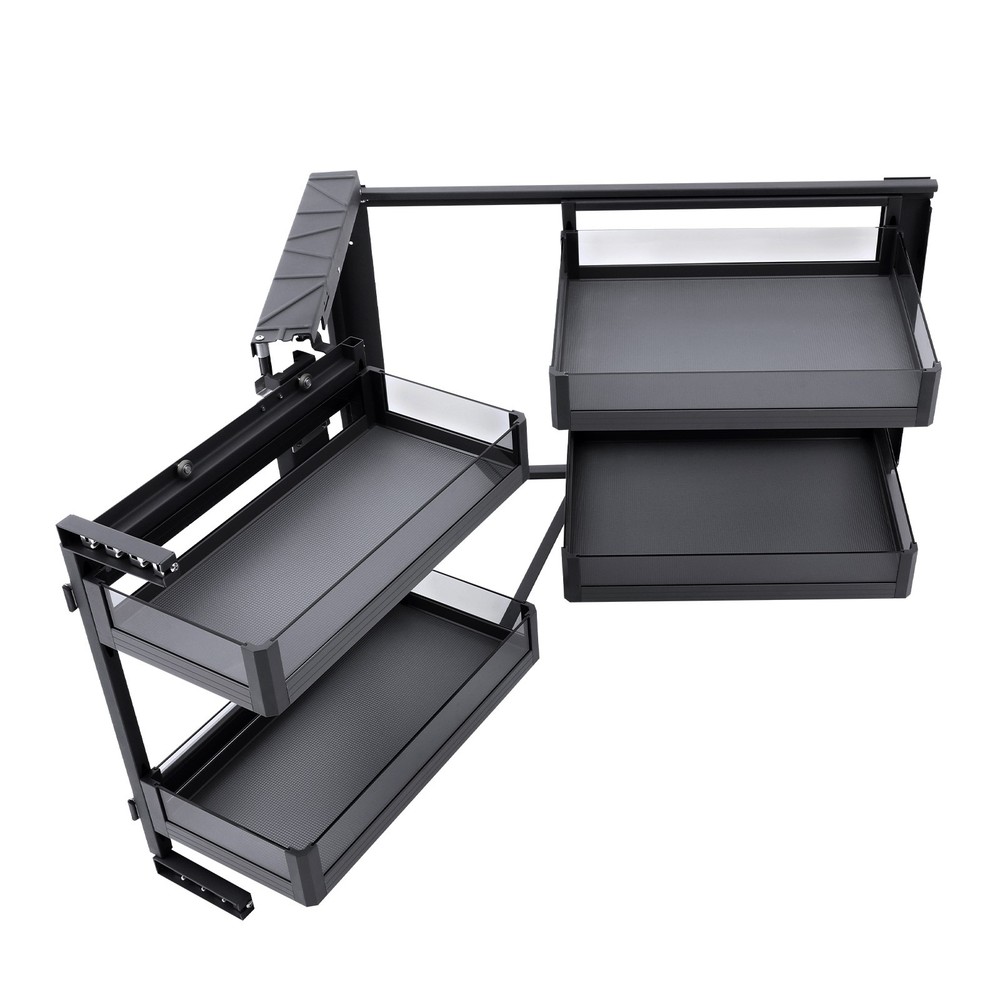 Blind Corner Cabinet Pull Out for 14" Organizer Kitchen Corner Cabinet Pull Out