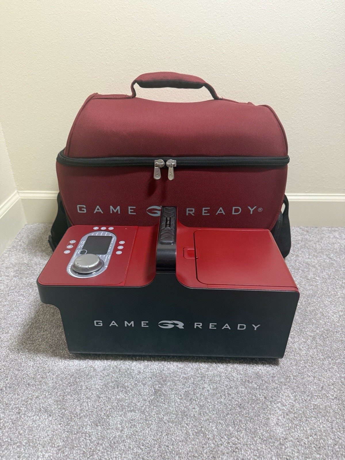 Game Ready PRO 2.1 Ice Therapy Unit NEW Straight Knee Wrap And Carrying Case