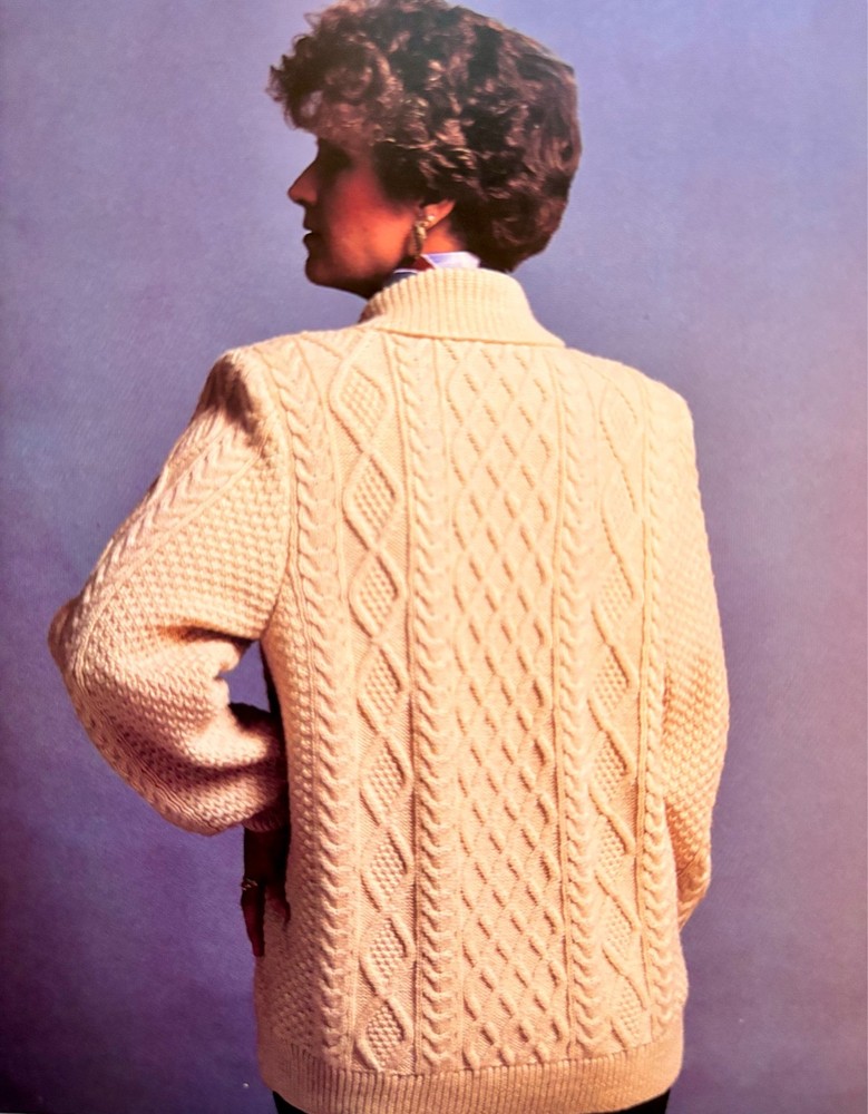 Machine Knitting Pattern Book: Traditional Irish Cardigans with G-Carriage
