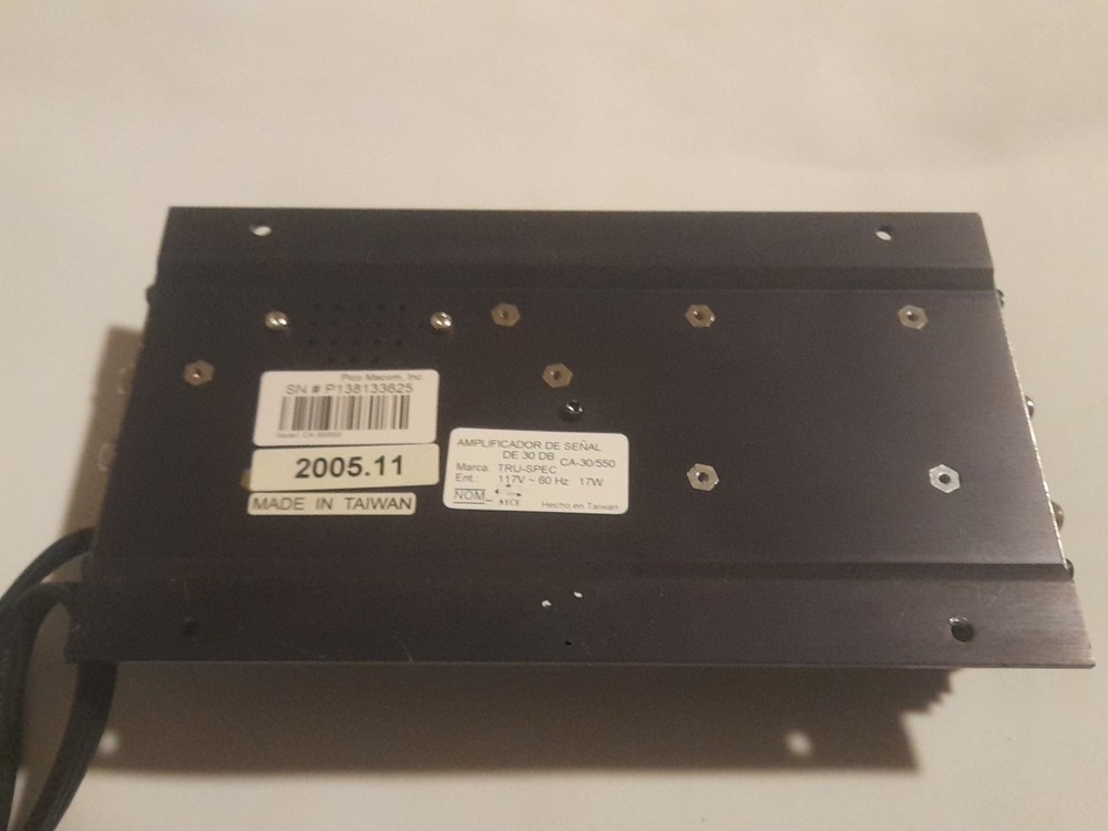 Tru-Spec CA30/550 Push-Pull Distribution Amplifier 54-550MHz