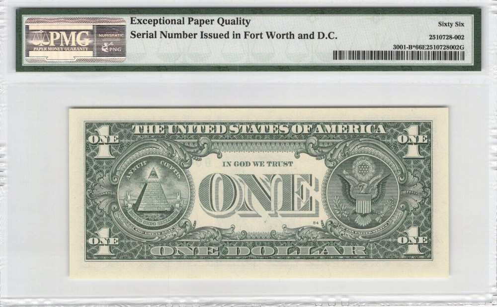 2013 $1 Star Note Duplicate Serial Error Pair TOP POP 53 66 PMG Highest Grade