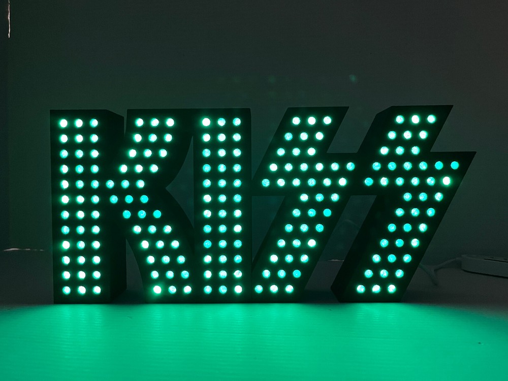 KISS ALIVE light box v7 with Govee RGBIC LED colored lights