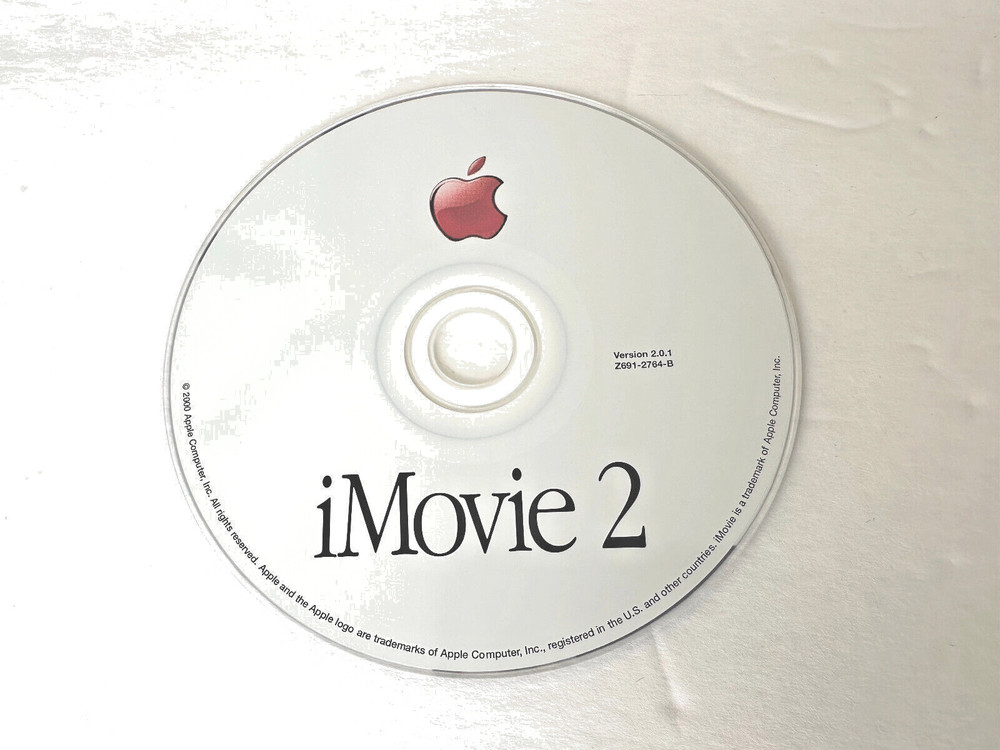 Apple iMovie 2 For Mac Software Version 2.0.1  Z691-2764-B