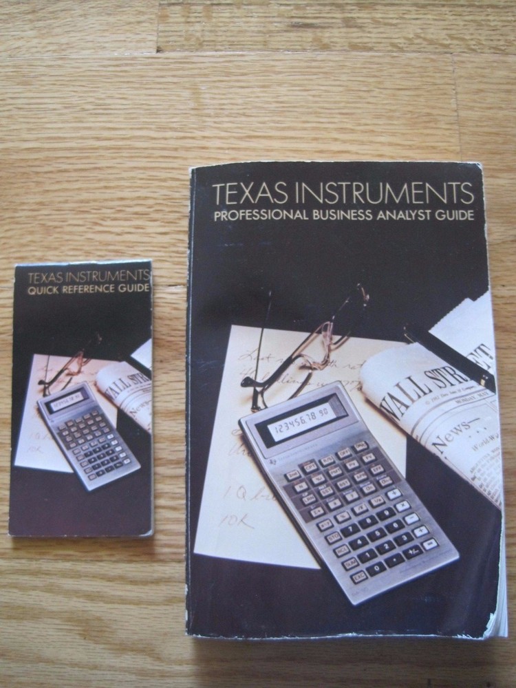 Texas Instruments Professional Business Analyst Guide/ Manual