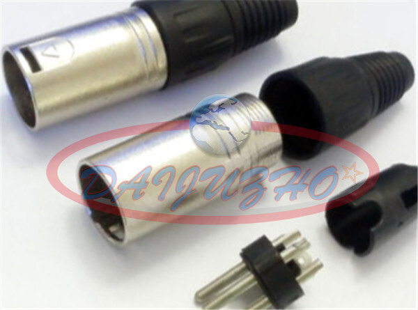 ONE XLR Male 3-pin Plug MicrophPatch Connector NEW