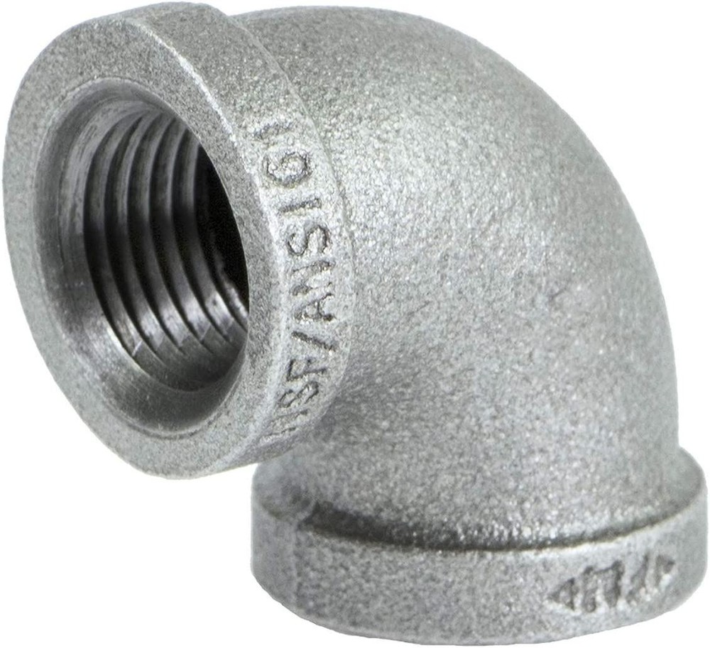 2-1/2" Galvanized Malleable Elbow 90 Degree, 2-1/2