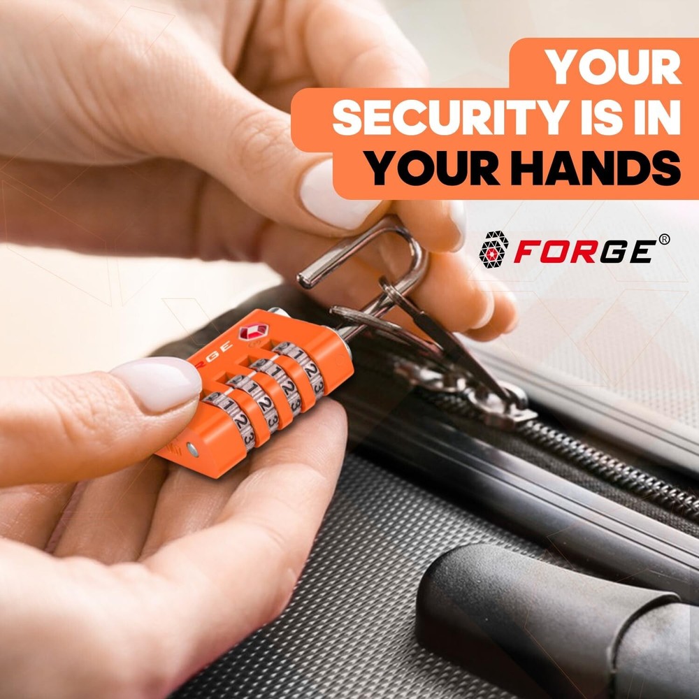 Forge Dual-Opening: Key or Combination Access Lock, TSA Approved Lo... Fast Ship