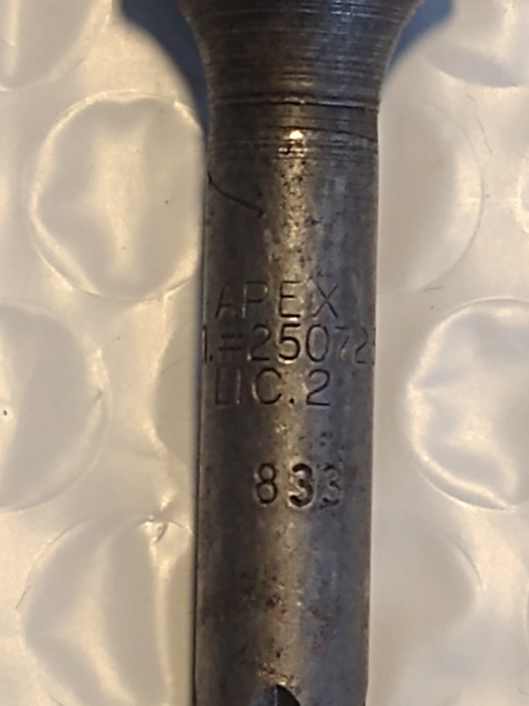 APEX TOOLS 833, 3/8" SOCKET DRIVEN, #3 PHILLIPS SCREWDRIVER BIT.